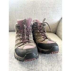 Merrell Women's Moab 2 Mid Hiking Boots Size 11 Lace Up Boulder Blush Waterproof